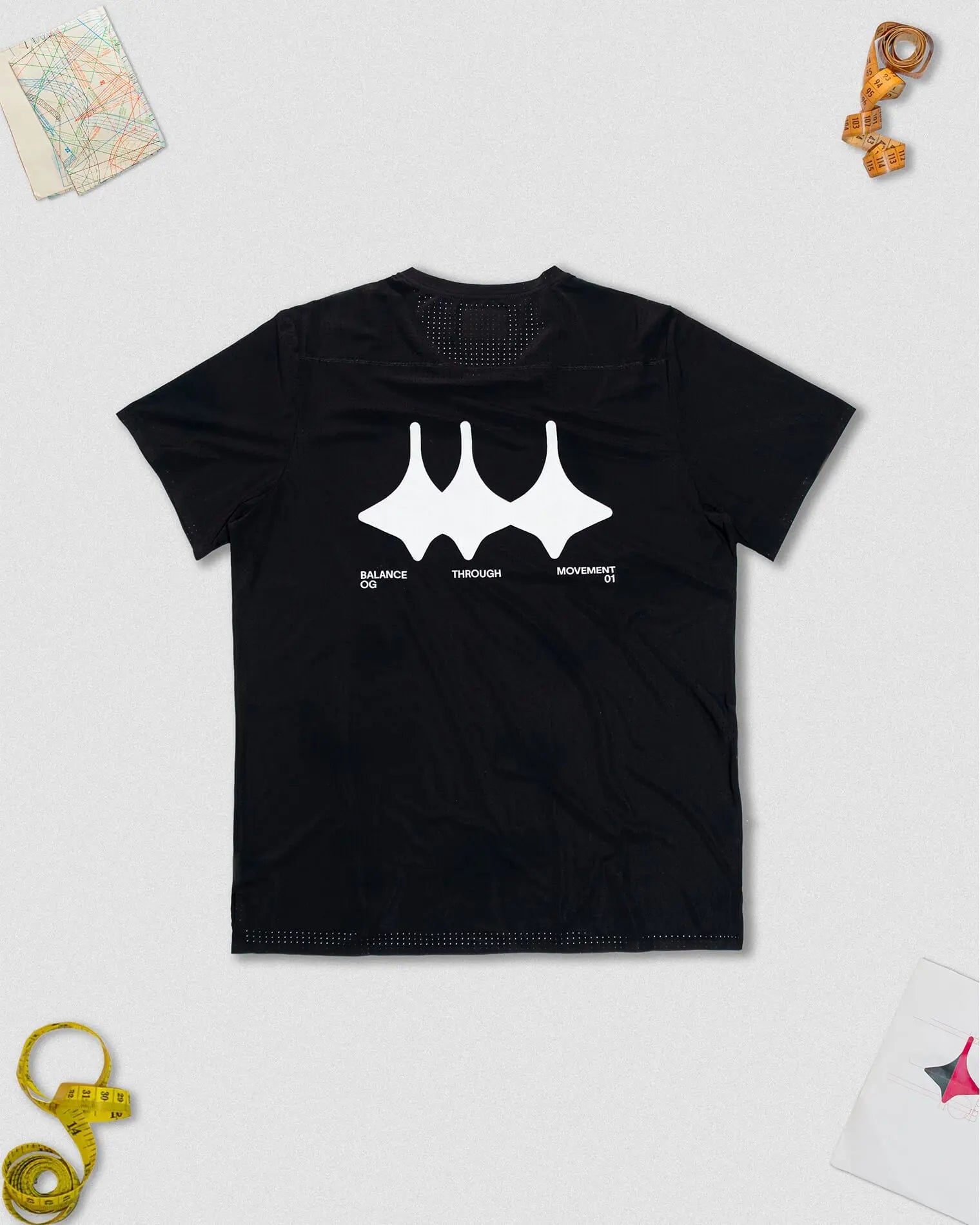 OG 01 men’s tee back view — breathable sports t-shirt designed for movement by Madkid