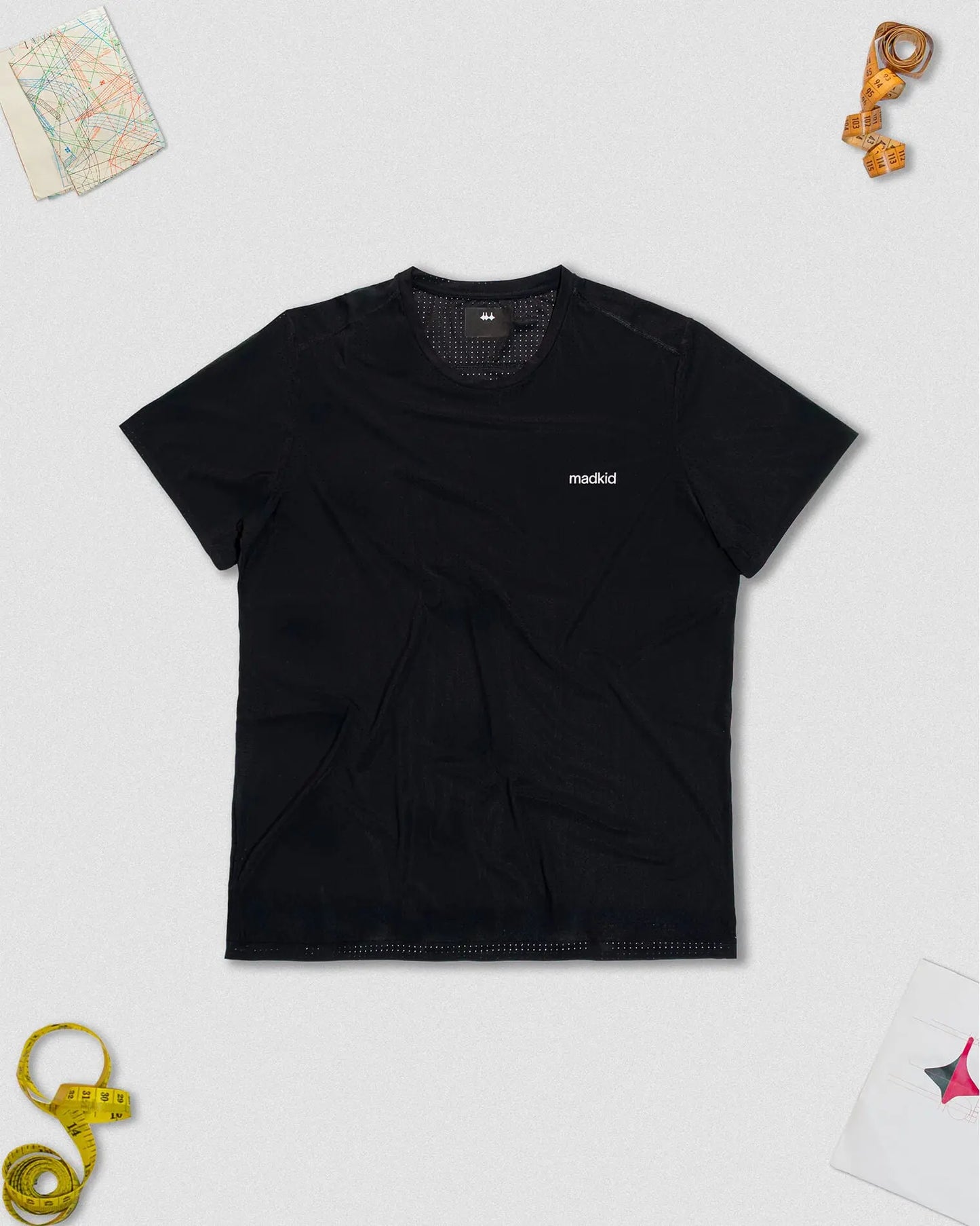 OG 01 men’s tee front view — lightweight technical t-shirt for training by Madkid