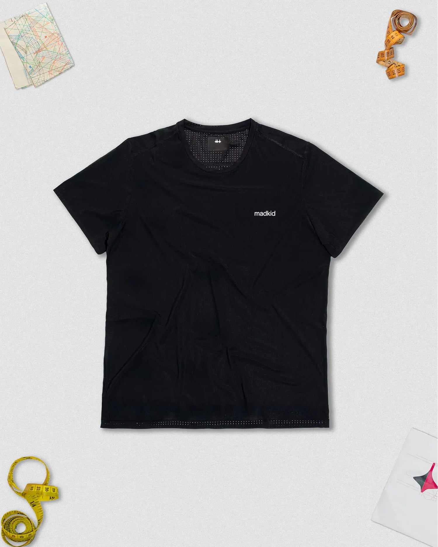 OG 01 men’s tee front view — lightweight technical t-shirt for training by Madkid